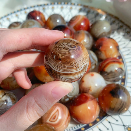 Red Sardonyx Agate Small Sphere