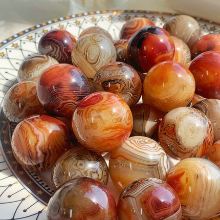 Red Sardonyx Agate Small Sphere