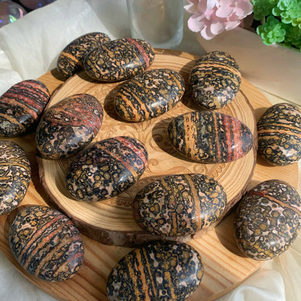 Leopard Jasper Palm Stone