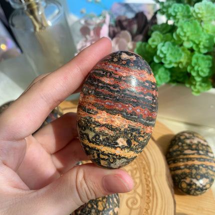 Leopard Jasper Palm Stone