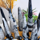 Black Sardonyx Agate Diamond Tower