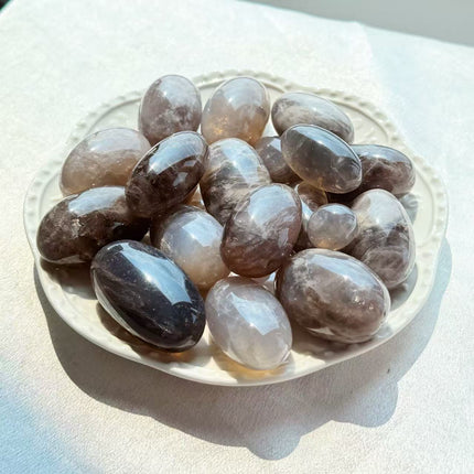 Crystal tumble Black rose quartz tumble