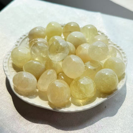 Lemon Citrine Tumbled Stones