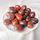Red and Black Obsidian Tumbled Stones
