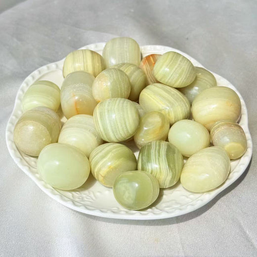 Natural Crystal tumble-Green onyx tumble for wholesale price
