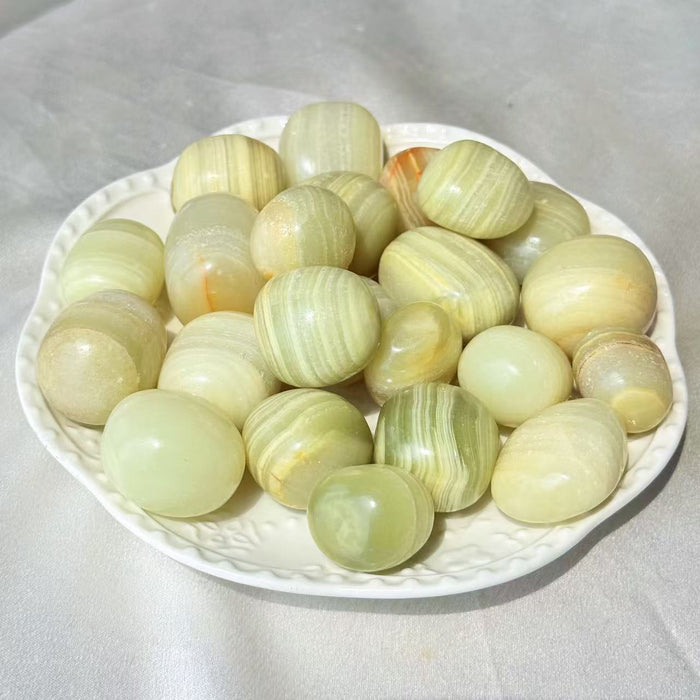 Natural Crystal tumble-Green onyx tumble for wholesale price
