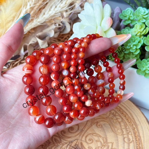 Crystal Bracelet -Carnelian Bracelet For Wholesale Price