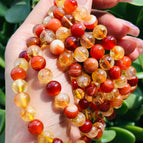 carnelian with citrine 8mm