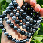 hematite with obsidian 8mm