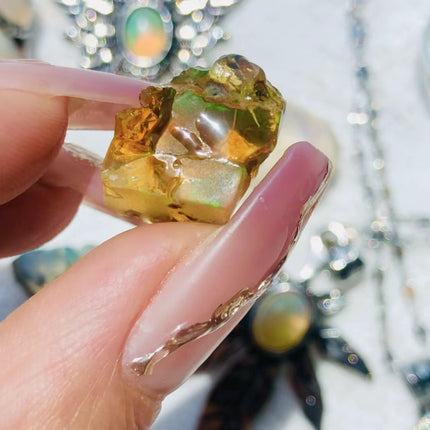 Crystal Raw Gem Fire Opal Raw