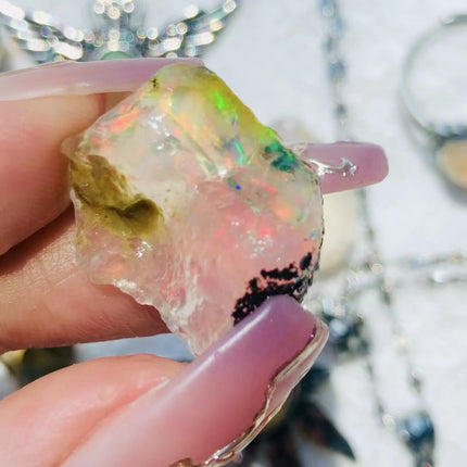 Crystal Raw Gem Fire Opal Raw