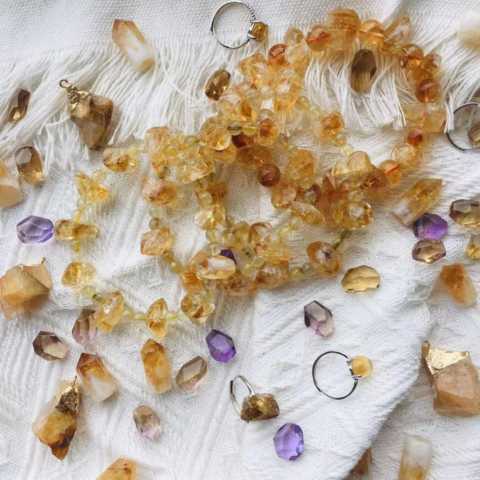 Crystal BRACELET-golden rutile with citrine freeform bracelet for wholesale price