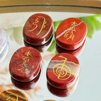red jasper palm stone set