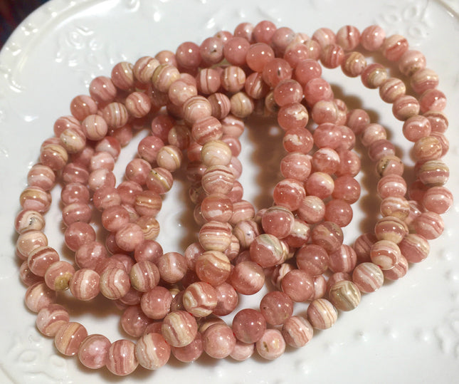 crystal bracelet rhodochrosite bracelet wholesale for B2B supplier