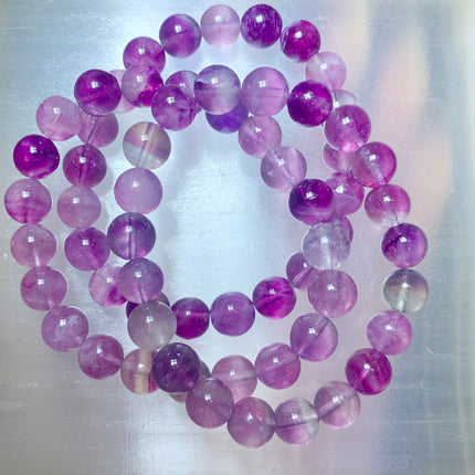 Purple-Pink Fluorite Bracelet