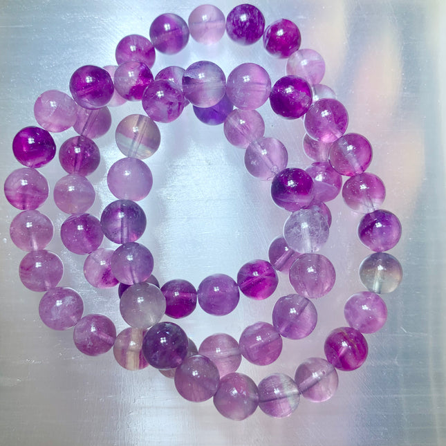 Purple-Pink Fluorite Bracelet