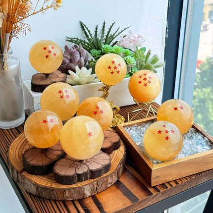 crystal sphere-honey calcite dragon ball wholesale for B2B supplier photo 4