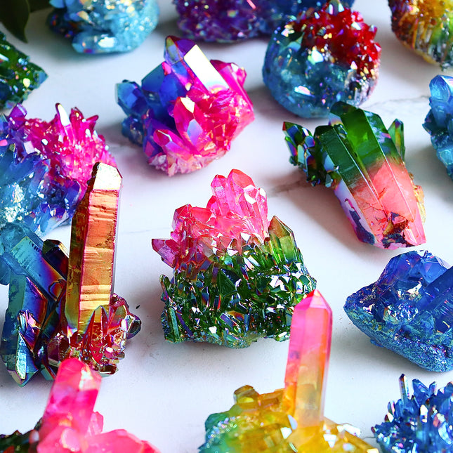 Crystal Cluster Aura Clear Quartz Clusters