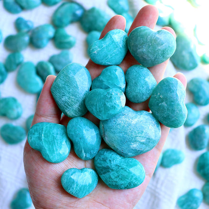 crystal heart-amazonite heart wholesale for B2B supplier
