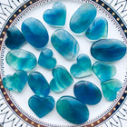 Crystal palmstone blue fluorite palmstone