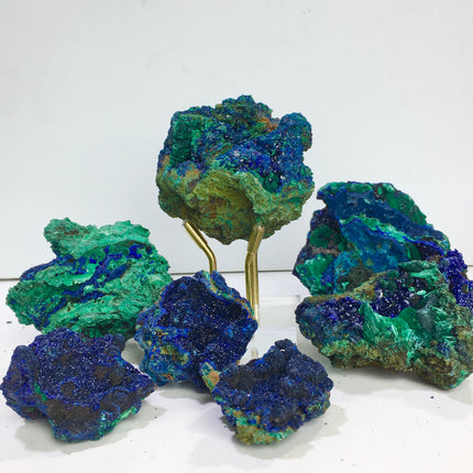Crystal Specimen Azurite With Malachite Specimen