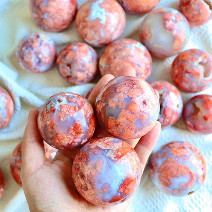 Crystal Sphere Pink Agate Sphere
