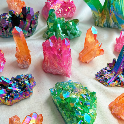 Crystal Cluster Aura Colorful Cluster For Wholesale Price