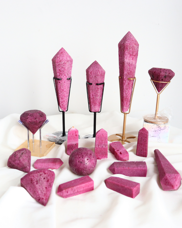 Natural Crystal Tower Honey Comb Ruby Items For Wholesale Price