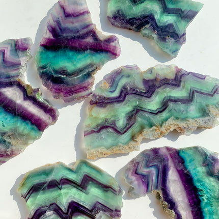 Rainbow Fluorite Crystal Slab wholesale product photo 3 for B2B crystal buyers