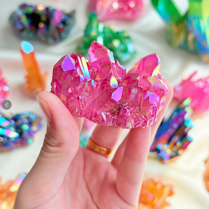 Crystal Cluster Aura Colorful Cluster For Wholesale Price