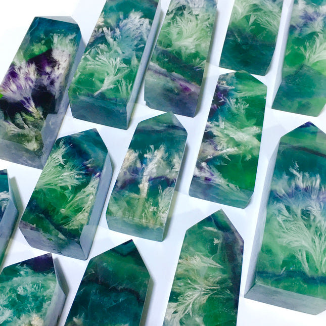 Feather Fluorite Tower