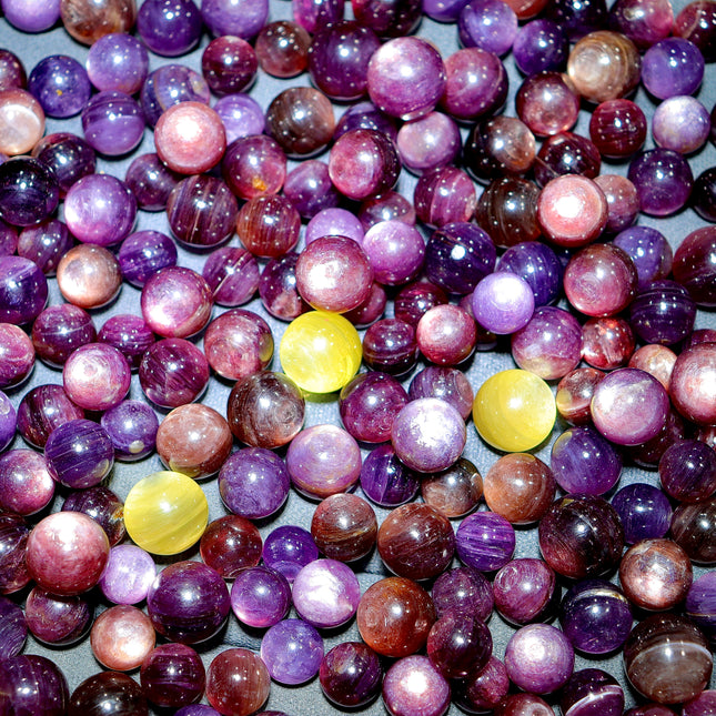crystal mini sphere -purple mica small spheres wholesale for B2B supplier