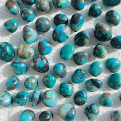 Chrysocolla tumbled stones