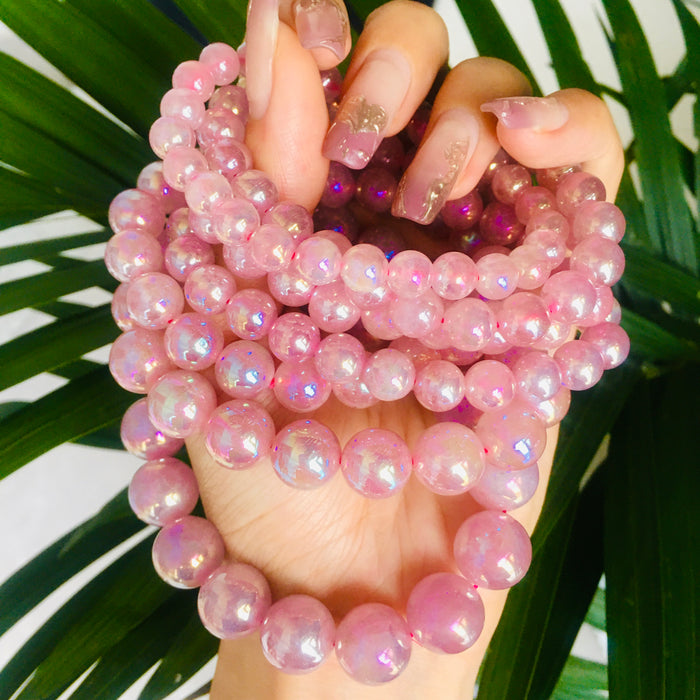 Crystal Bracelet Aura Rose Quartz Bracelet For Wholesale Price