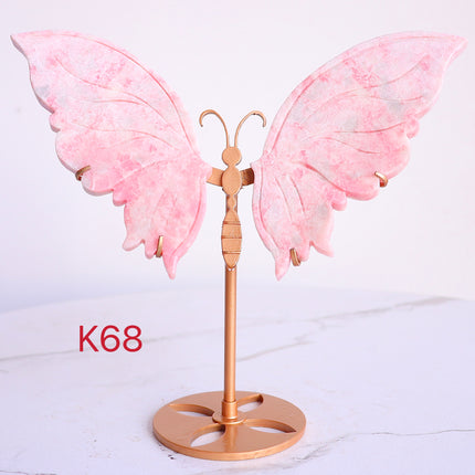 Crystal Butterfly Wings Rouge Jade Butterfly Wing With Stand