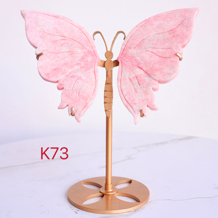 Crystal Butterfly Wings Rouge Jade Butterfly Wing With Stand