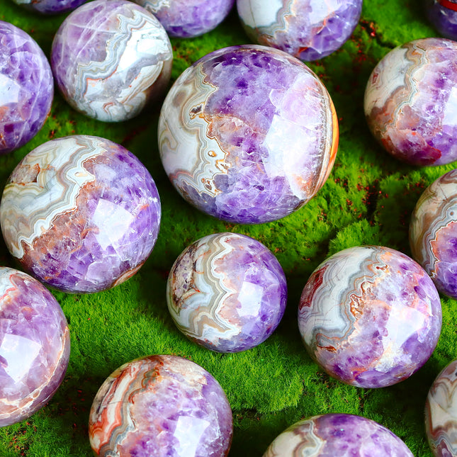 Amethyst Agate sphere