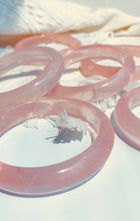 Crystal Jewelry Rose Quartz Bangles