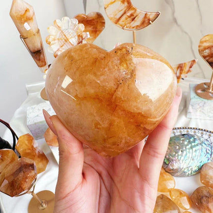 Golden Healer Quartz carving