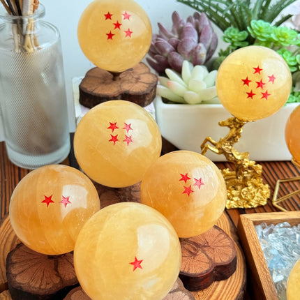 crystal sphere-honey calcite dragon ball wholesale for B2B supplier photo 2