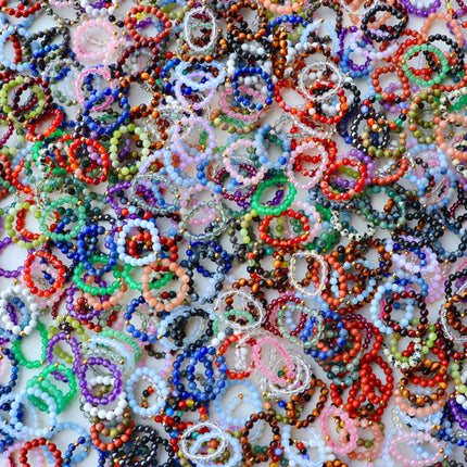 Natural Crystal Rings Crystal Beads Ring wholesale product photo 2 for B2B crystal buyers