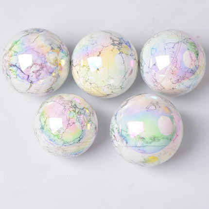 Aura Howlite Sphere