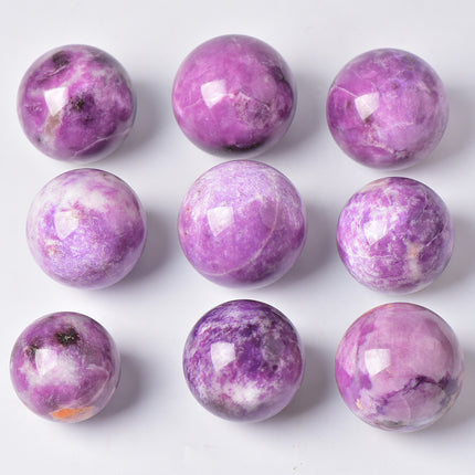 Crystal tower Lepidolite sphere / balls