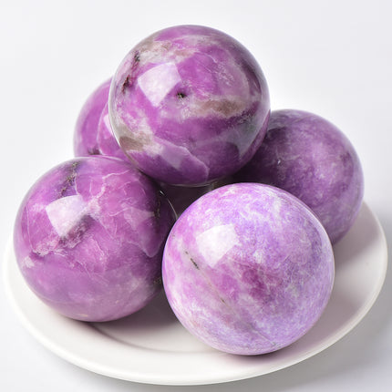 Crystal tower Lepidolite sphere / balls