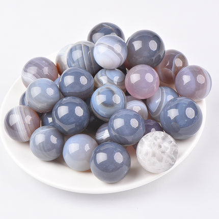 crystal sphere Blue agate sphere