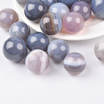 crystal sphere Blue agate sphere