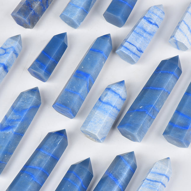 Crystal tower Blue aventurine tower / points