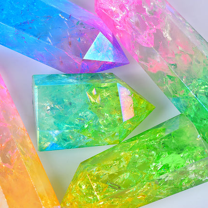 natural crystal tower aura crackle quartz small towers wholesale for B2B supplier photo 3