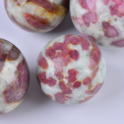crystal sphere Pink tourmaline spheres