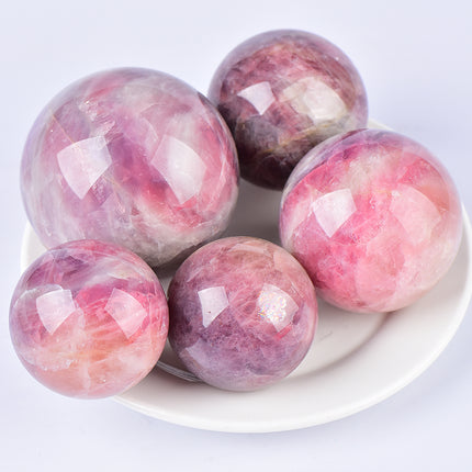 Crystal Sphere Purple Rose Spheres